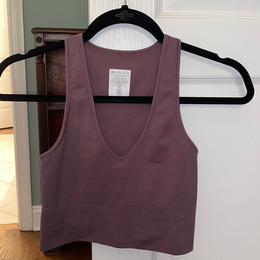 Athleta Aurora Crop Rib Tank